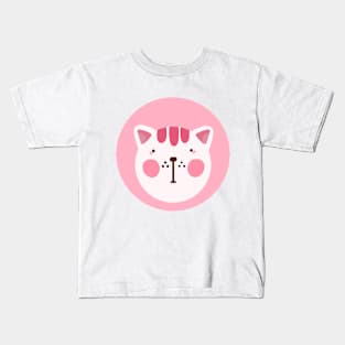 cute silly drawn kitty cat design 5 Kids T-Shirt